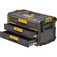 Unit&eacute; &agrave; trois tiroirs ToughSystem 2.0, 21-4/5" x 12-3/10" x 12-3/5", Noir/Jaune Equipex