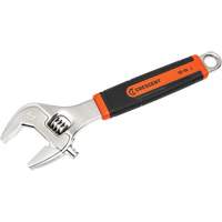 Adjustable Wrench, 10" L, 2-7/10"/38 mm Max Width, Chrome/Polished Equipex