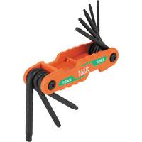 Jeu de cl&eacute;s hexagonales pliant et compact, 8 mcx, Torx Equipex