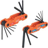 Jeu de cl&eacute;s hexagonales pliant et compact, 17 mcx, M&eacute;trique & imp&eacute;rial Equipex