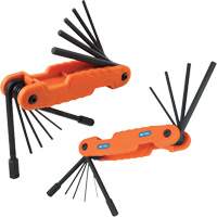 Pro Folding Hex Key Set, 21 Pcs., Metric & Imperial Equipex