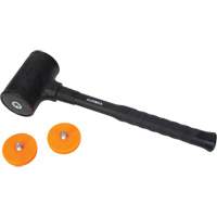 Dead Blow Hammer, 45 oz. Head Weight, Polyurethane Face, Fibreglass Handle, 13" L Equipex