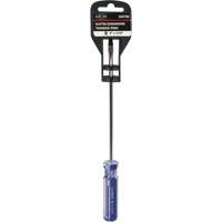 Blue Transparent Striped Slotted Screwdriver, 3/16" Tip, Round, Plastic Handle Equipex