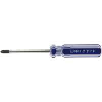 Tournevis Philips bleu transparent avec bandes, #1, Prise Plastique Equipex