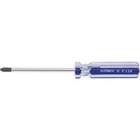 Tournevis Philips bleu transparent avec bandes, #2, Prise Plastique Equipex