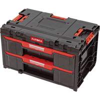 Arx&reg; 2-Drawer Toolbox, 23-1/10" x 15" x 13-2/5", Black Equipex