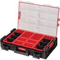 Arx&reg; 2X-Large Organizer with Bins, 23" x 15-1/5" x 6-4/5", Black Equipex