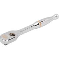 120XP Full Polish Chrome Teardrop Ratchet, 1/4" Drive, Ergonomic Handle Equipex