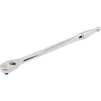 120XP Full Polish Chrome Extra Long Handle Teardrop Ratchet, 1/4" Drive, Ergonomic Handle Equipex