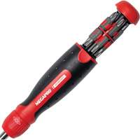 13-in-1 Automotive Ratcheting Multi-Bit Screwdriver, Cushion Grip Handle Equipex