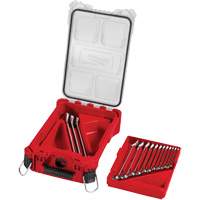 SAE Wrench Set with PackOut Compact Organizer, Combination, 15 Pieces, Imperial Equipex