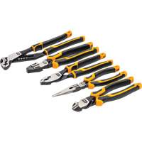 PITBULL Cushion Grip Pliers Set in Foam Storage Tray, 5 Pieces Equipex