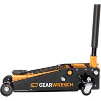 Heavy-Duty Floor Jack, 3 Ton(s) Capacity, 5-1/4" Lowered, 18-1/4" Raised, Manual Hydraulic Equipex