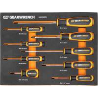 Phillips&reg; Dual Material Screwdriver Set in Foam Storage Tray, 9 Pcs. Equipex