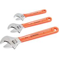 Cushion Grip Wrench Set, Adjustable, 3 Pieces Equipex