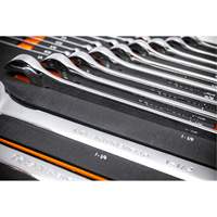 12-Point Long Pattern Combination SAE Wrench Set in Foam Storage Tray, Open-Ended, 19 Pieces, Imperial Equipex