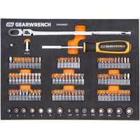 Slim Head Mechanics Tool Set in Foam Storage Tray Equipex