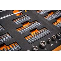 Slim Head Mechanics Tool Set in Foam Storage Tray Equipex