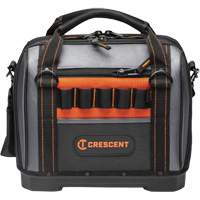 Sac ouvert de 14" pour outils d'ouvrier, Polyester, 32 pochettes, Noir/Gris Equipex