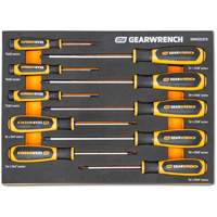 Torx&reg; Dual Material Screwdriver Set in Foam Storage Tray, 10 Pcs. Equipex