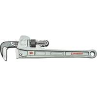 Slim Jaw Pipe Wrench, 1-9/10" Jaw Capacity, 10" Long, Powder Coated Finish, None Handle Equipex