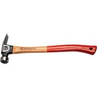 Milled-Face Framing Hammer, 22 oz., Wood Handle, 18" L Equipex