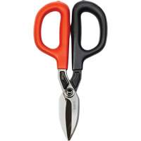 Straight Pattern Tinner Snips, 1-31/50" Cut Length, Straight Cut Equipex