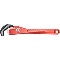 Self-Adjusting Steel Pipe Wrench, 2-1/2" Jaw Capacity, 16" Long, Powder Coated Finish, Non-Ergonomic Handle Equipex