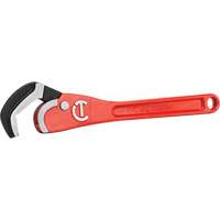Self-Adjusting Steel Pipe Wrench, 2-1/2" Jaw Capacity, 16" Long, Powder Coated Finish, Non-Ergonomic Handle Equipex