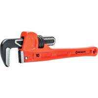 SLIM JAW Pipe Wrench, 1-9/10" Jaw Capacity, 10" Long, Powder Coated Finish, Non-Ergonomic Handle Equipex