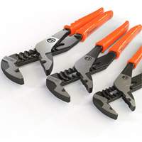 Z2 K9 Straight Jaw Dipped Handle Tongue & Groove Plier Set, 3 Pieces Equipex