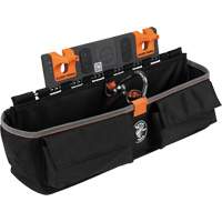 Module pour grande poche avec crochet en S Bucket Work Centre, Nylon, 3 pochettes, Noir/Orange Equipex