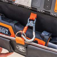 Module pour grande poche avec crochet en S Bucket Work Centre, Nylon, 3 pochettes, Noir/Orange Equipex