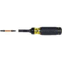 15-in-1 Ratcheting Impact-Rated Multi-Bit Torsion Zone Screwdriver, 9-1/2" L, Cushion Grip Handle Equipex