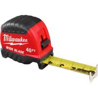 Wide Blade Tape Measure, 1-3/8" x 40' Equipex