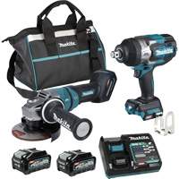 XGT Brushless 2-Tool Combo Kit, Lithium-Ion, 40 V Equipex