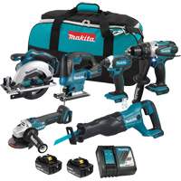 LXT 6-Tool Combo Kit, Lithium-Ion, 18 V Equipex
