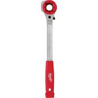 Lineman's High-Leverage Ratcheting Wrench with Milled Strike Face, 3/4"/1"/1-1/8" Drive, Ergonomic Handle Equipex