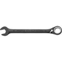 Metric Spline Combination Reversible Ratcheting Wrench, Black/Chrome Finish Equipex
