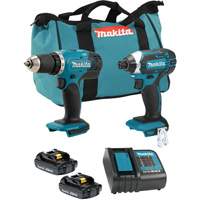 LXT 2 Tool Combo Kit, Lithium-Ion, 18 V Equipex