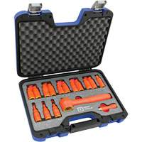 3/8" Drive SAE & Metric Hex Bit Insulated Socket and Attachment Set, 1000 V, 16 Pcs Equipex