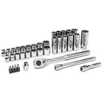 3/8” Drive 72-Tooth, 12-Point Drive Mechanics Tool Set Equipex