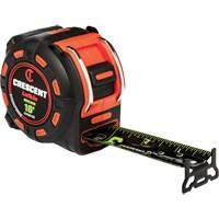 Ruban &agrave; mesurer Shockforce NITE EYE, 1-1/4" x 16', Marques de goujon SAE Equipex