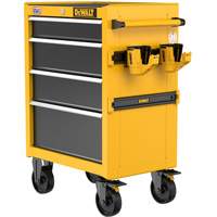 Heavy-Duty Rolling Tool Chest, 4 Drawers, 26" W x Yellow Equipex
