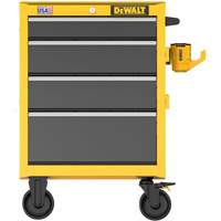Heavy-Duty Rolling Tool Chest, 4 Drawers, 26" W x Yellow Equipex