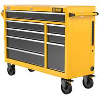 Heavy-Duty Mobile Workstation, 8 Drawers, 52" W x Yellow Equipex