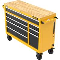 Heavy-Duty Mobile Workstation, 8 Drawers, 52" W x Yellow Equipex