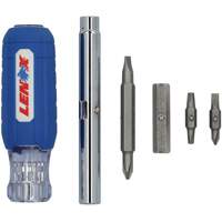 9-in-1 Multi-Bit Screwdriver, Textured Handle Equipex