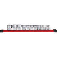 Jeu de douilles SAE &agrave; 12 pans, 12 Mcx, Prise de 3/8" Equipex