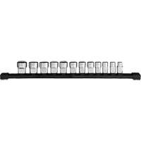 Jeu de douilles m&eacute;triques &agrave; 12 pans, 12 Mcx, Prise de 3/8" Equipex